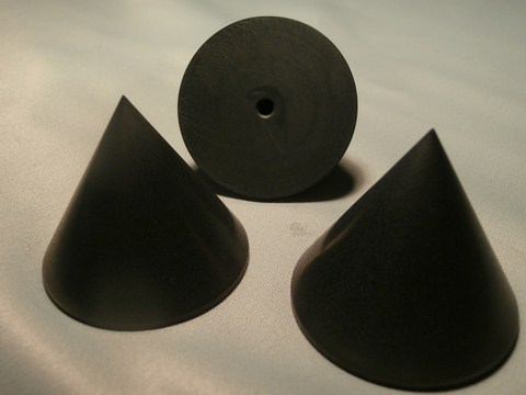 PUNTA CONICA IN GRAFITE 40X35 CON FILETTATURA